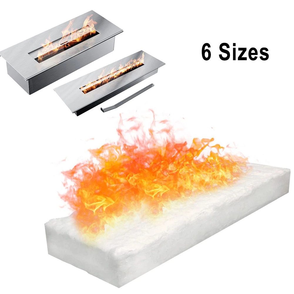 

1pcs Ceramic Fiber Blanket Ceramic Sponge For Bioethanol Fireplace Resistant Insulation Cotton Firplace Firebox Safety Bio Fire