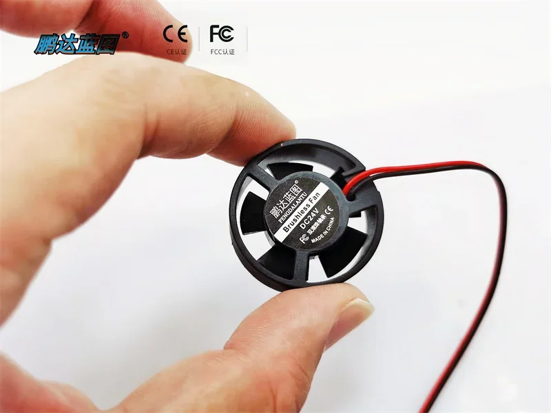 New Pengda Blueprint 3010 Double Ball Bearing 24v12v5v Round Led High Turn 3cm Miniature Cooling Fan 30*30*10MM