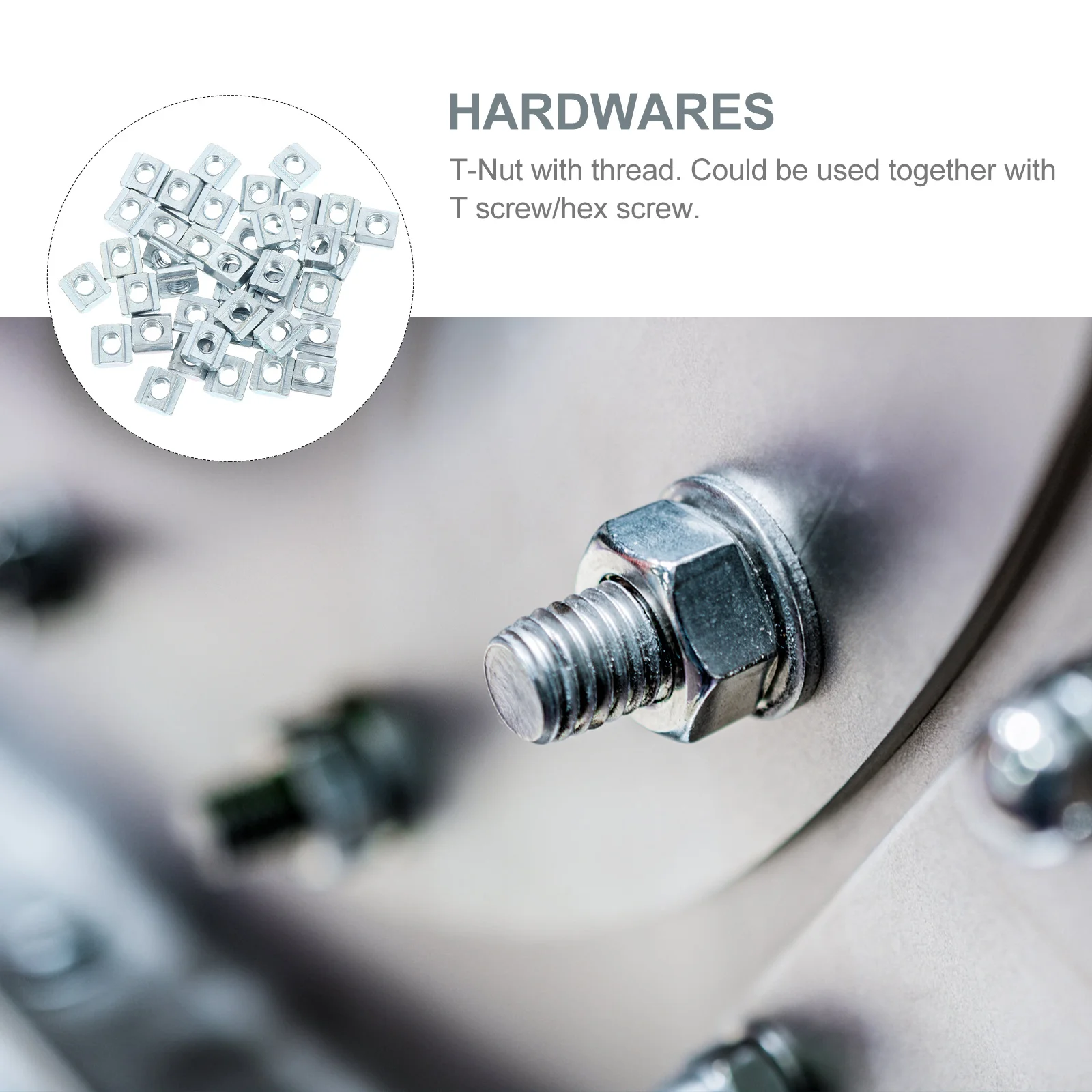 

40 pcs Sliding T Nuts Carbon Steel Thread Hammer Head For Aluminum Extrusion Profile T Slot Nut Industrial Frame 3D Printer Cnc