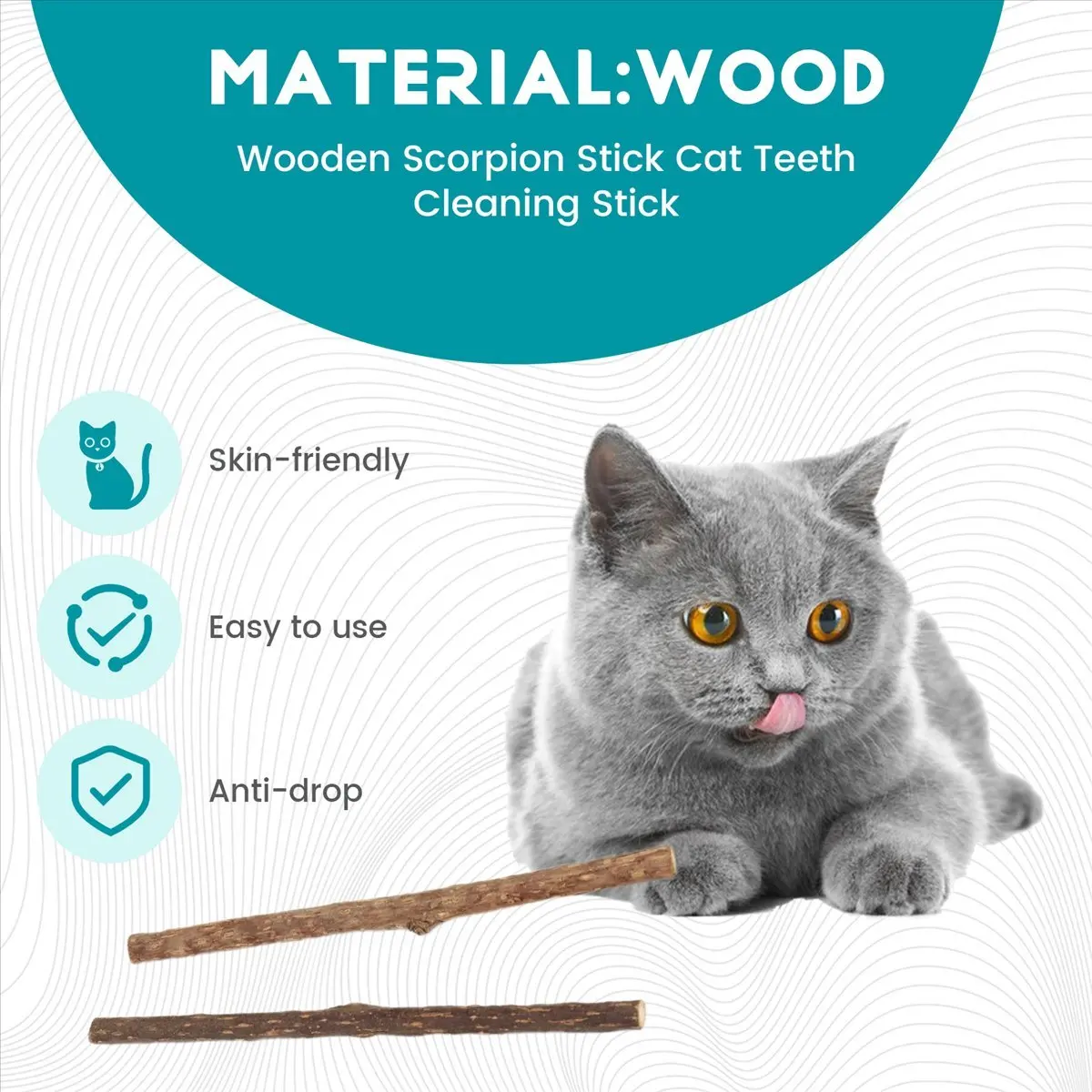 BUY A1018Z20Pcs Natural Silvervine Sticks for Matatabi Chew Sticks Teeth Molar Chew Toys for Cat Teeth Cleaning