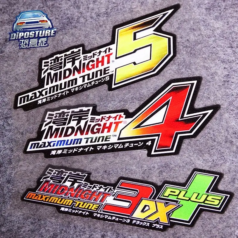 

2025 Bay Area 3,4,5 Personalized Car Stickers JDM Capital High Loop MIDLIGHT Car Modification Stickers Motorcycle Stickers