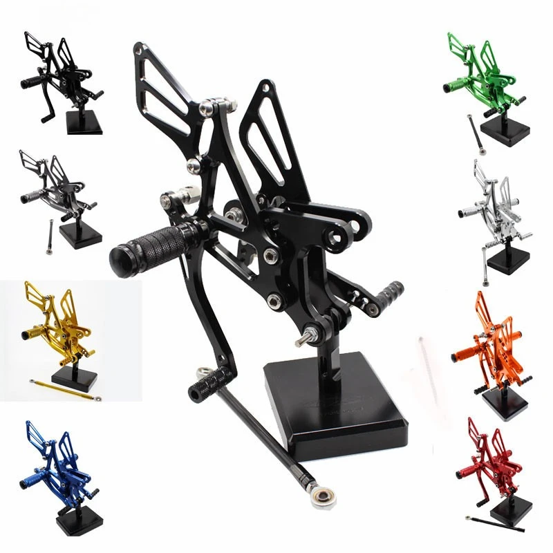 ZX 6R 636 09-24 Adjustable Rearset Footpeg Foot Peg Footrest For Kawasaki Ninja ZX6R ZX636 ZX-6R 2009-2020 2021 2022 2023 2024 view 2