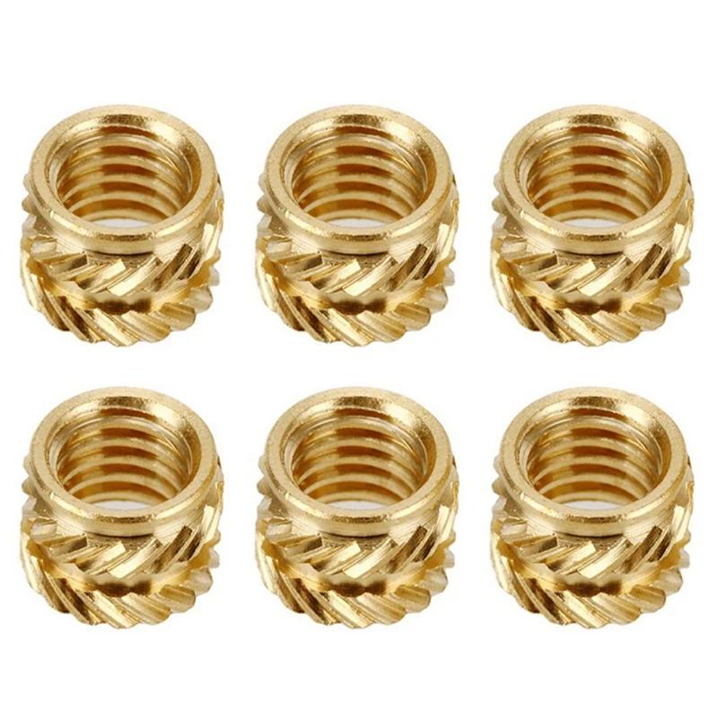 

50Pcs 3D Printing Model Insert Nut, Knurled Brass Nut, Injection Molding Insert Nut For 3D Printer Voron 2.4 Etc