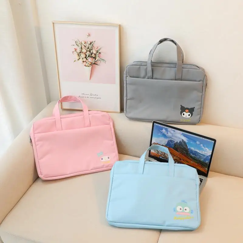 

Kuromi Hello Kittys Sanrios Computer Package Laptop Bag Bottom Liner Bag Water Proof Multifunctional Hand-Held Storage Bag