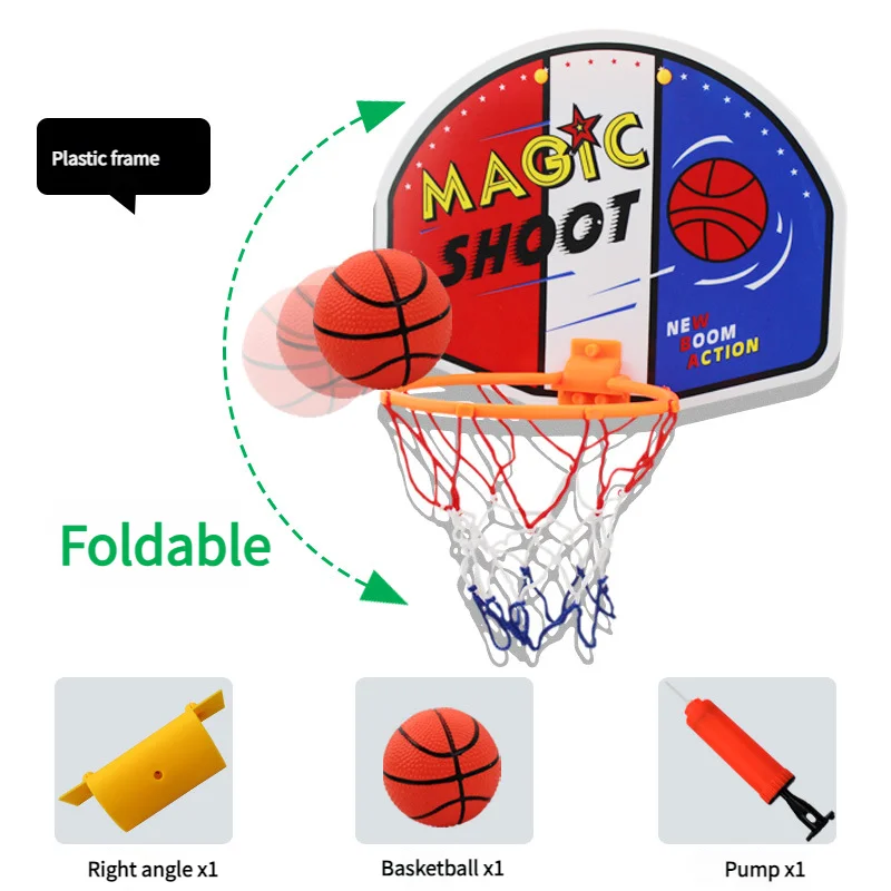 

Мини-настенная баскетбольная доска для семьи, детский набор игрушек, баскетбольное кольцо, игрушка для игры в помещении, подарок для детей