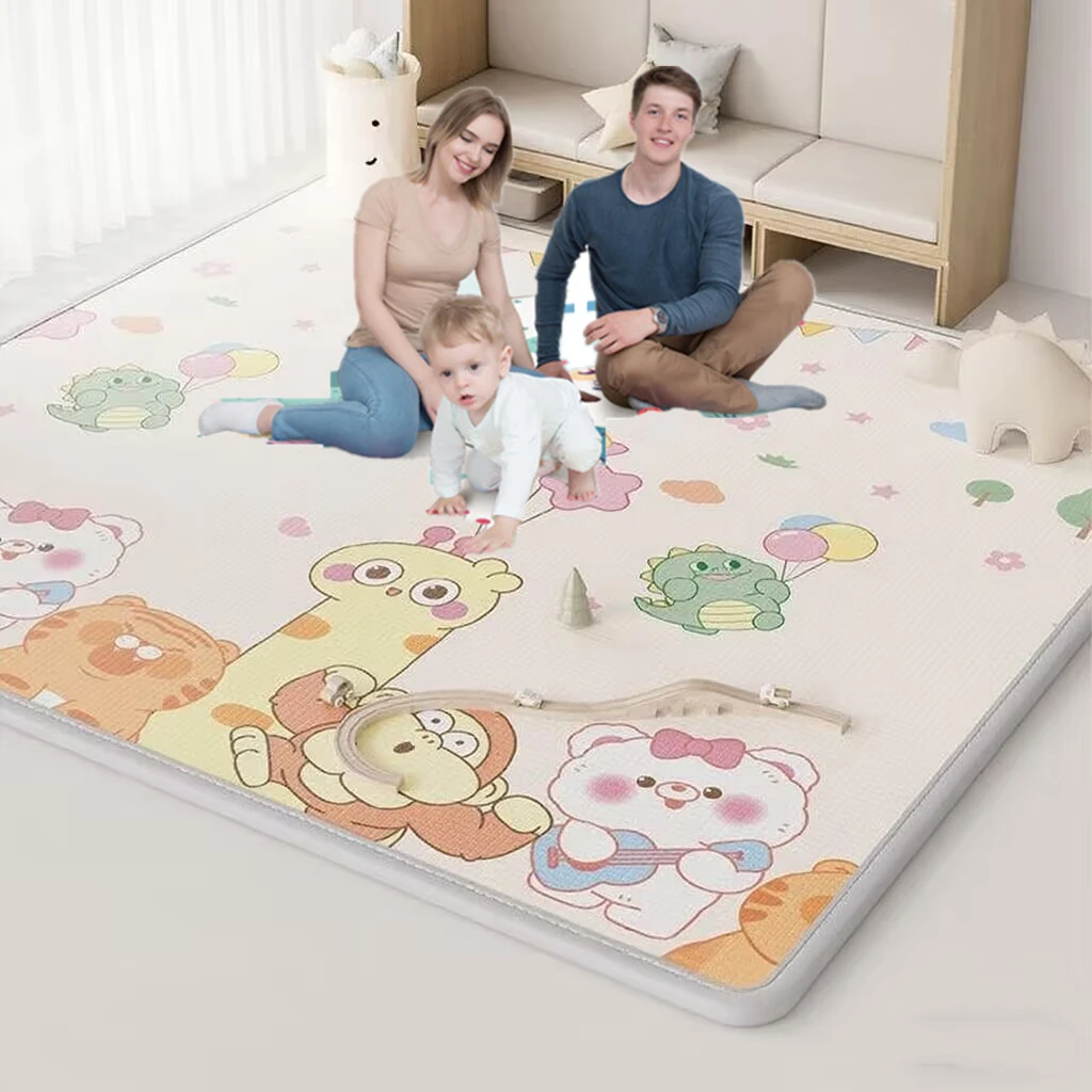 

200x180cm Double Sided Pattern Baby Activity Gym Crawling Play Mats Carpet Non-toxic High-quality Children's Safety Game Mat Rug