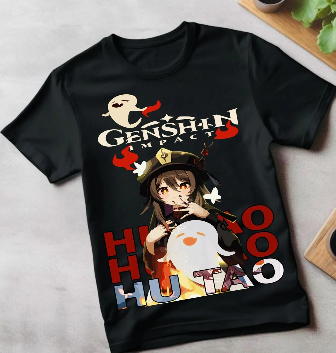 Футболка Hu Tao Genshin Impact gorou, игра, аниме, манга, мягкая футболка с рисунком, забавные подарки, мужская укороченная одежда для девочек, Harajuku
