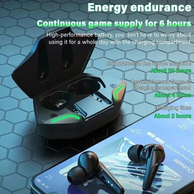 Upgraded Version Chip TWS G11 Wireless Outdoor Sports Wireless Headset Gaming Earbuds Esports Listening Music Universal