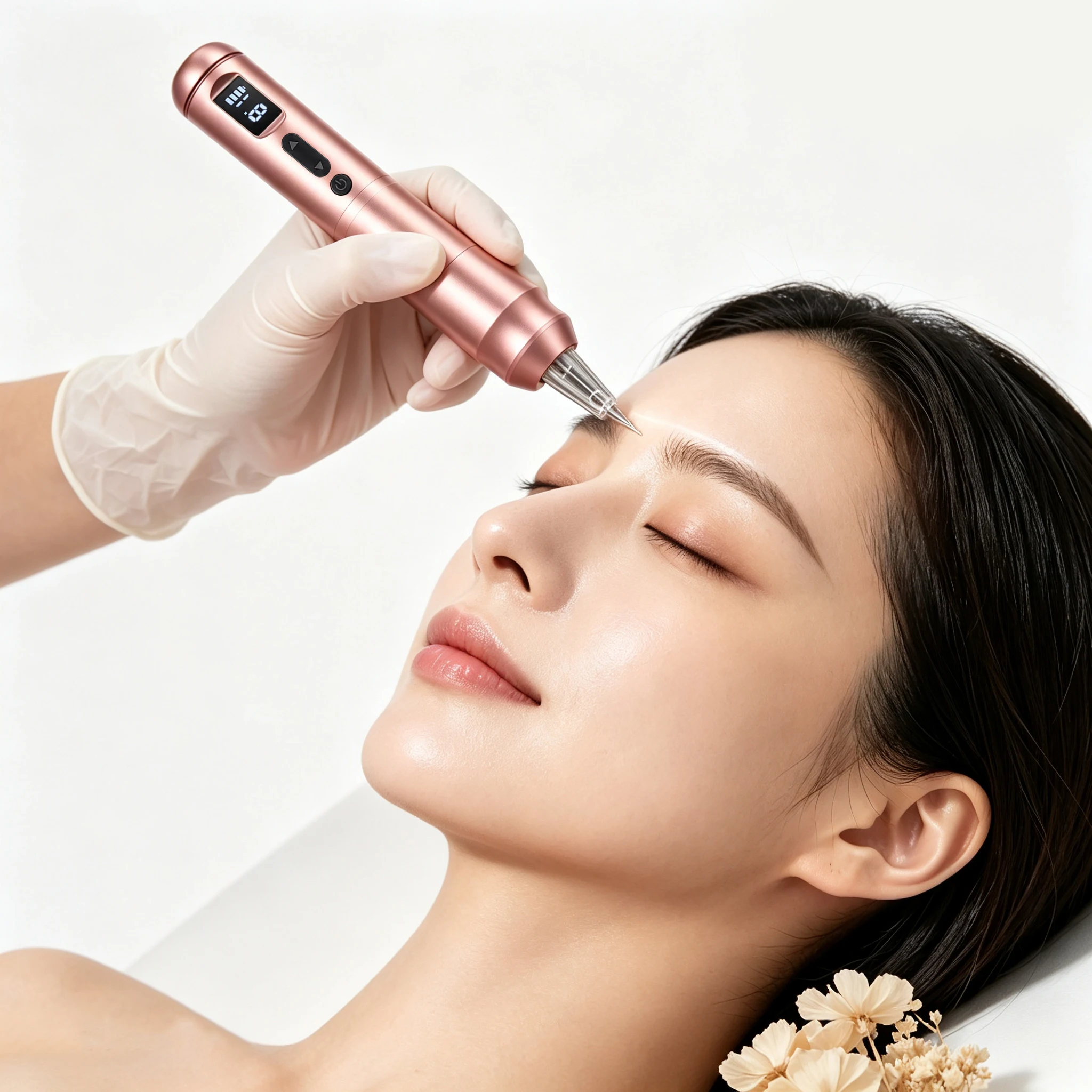 Adjustable Eyebrow Tattoo Machine 900MAh Battery Capacity Permanent Makeup Machine 2.0-4.0mm Stroke Tattoo&Permanent Makeup Pen view 4