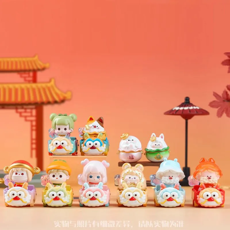 

Suplay Lucky Dragon Mini Little Train Series Blind Box Action Figure Dolls Kawaii Cartoon Model Decoration Toys Children Gifts ﻿