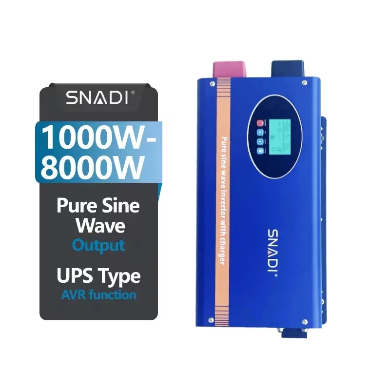 

SNADI 1kw inverter with charging UPS off-grid pure sine wave output DC power inverter 1000W