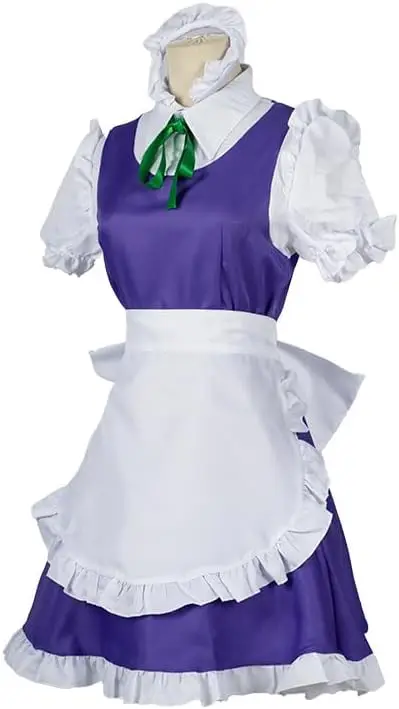 Game Touhou Project Izayoi Sakuya Cosplay Costume Maid Dress Lolita Woman Sexy Uniform Halloween