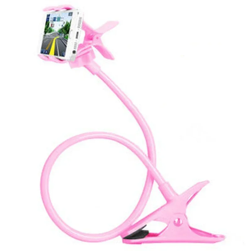 70 cm 360 Clip Mobiele Telefoon Houder Stand Draagbare Flexibele Luie Bed Desktop Beugel Smartphones Bureau Bed Mount Stand Base ondersteuning