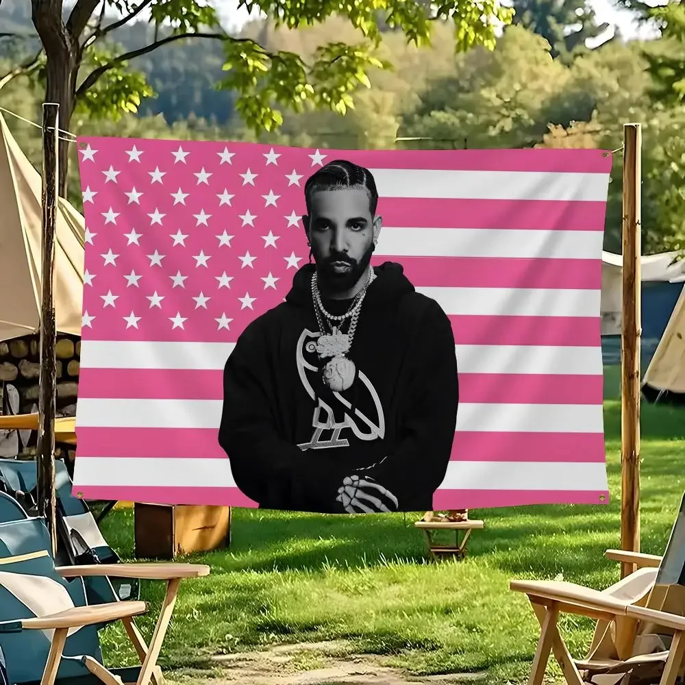 Singer Drake Flags flag For Decoration Outdoor Picnic Hanging Home Camping Party Banner
