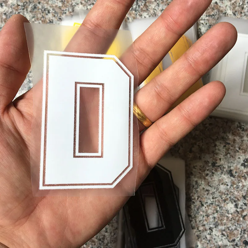 8cm Iron on Letter Basketball Shirt Football jersey Number Clothes Hot Transfer Sticker