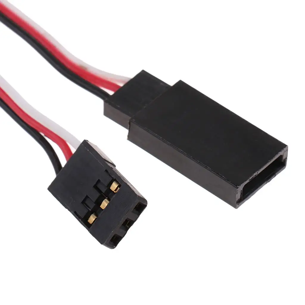 2 Buah Kabel Pembagi Servo Y Harness 1to2 untuk Konektor JR/Spektrum/Hitec/Futaba Model RC Pesawat 10cm Male to Female
