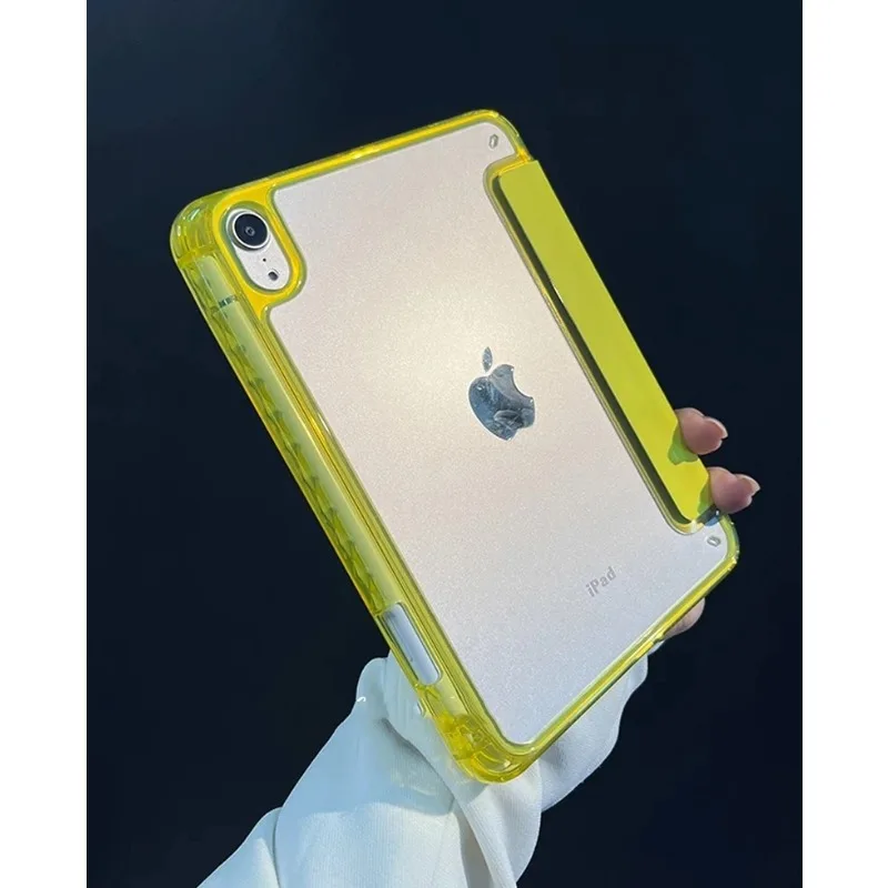 

2026 New Clear Tablet Case for IPad A19 12th A16 11th 10th 9/8/7th Pro 12.9 " Air 11 13 M3 M4 M2 Mini 8 7 6 5 4 Shockproof Cover