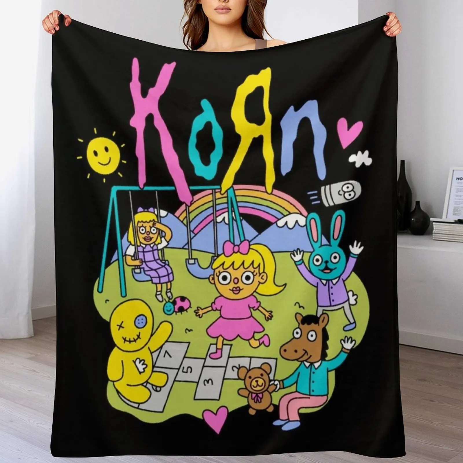 

vol.1 bon kon ron Throw Blanket Luxury Thicken Nap Blankets