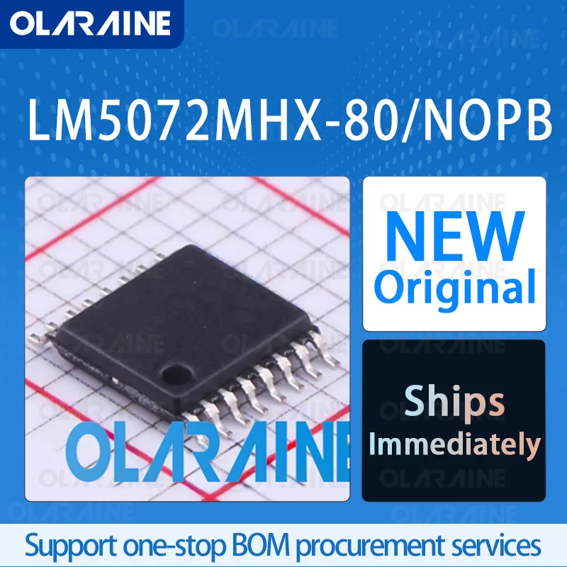 

1/5/10Pcs LM5072MHX-80/NOPB HTSSOP-16 original ic chip Power switch IC - POE/LAN RoHS Current 800 mA 1.2 Ohms Voltage 70 V