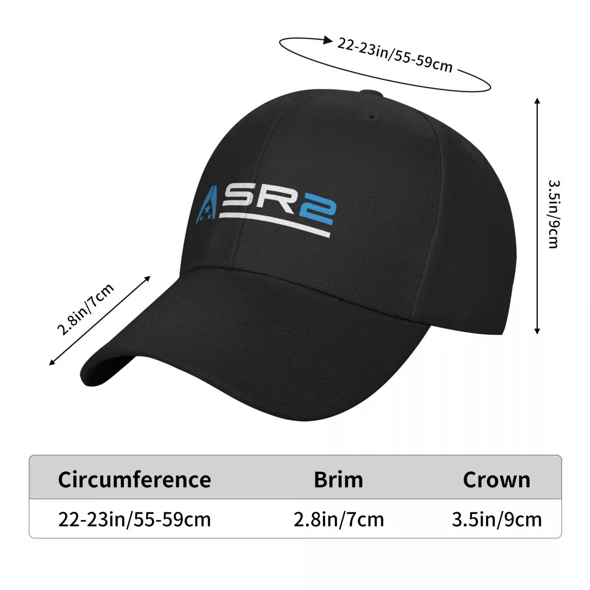 SR2 Crew Baseball Cap Sunhat fashionable New In The Hat Hat Man For The Sun Mens Women's