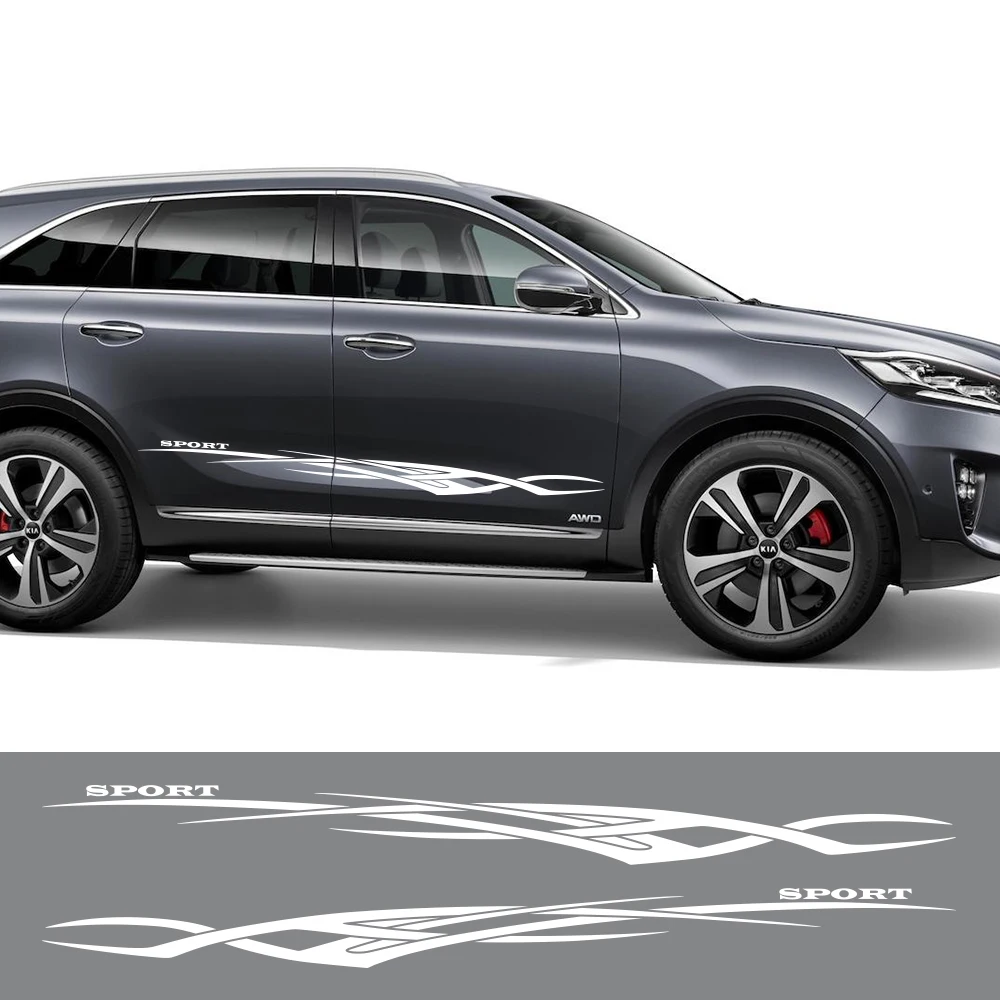 

Car Door Side Vinyl Stickers For Kia Sorento R 1 2 4 BL UM XM MQ4 Auto Sport Styling Graphics Decor Decals Tuning Accessories