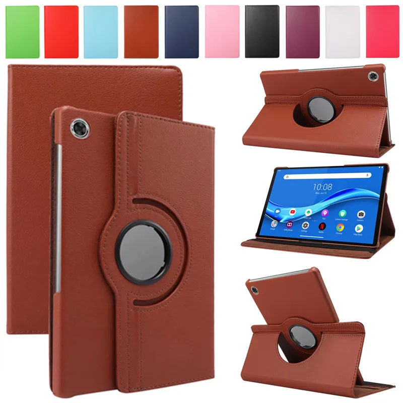 

For Lenovo Tab M10 HD 2nd Gen 10.1’’ TB-X306X X306F M10 FHD Plus 10.3 TB-X606F/X 360° Rotation Leather Case Stand Flip Cover