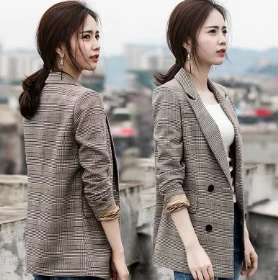 

2026 Spring and Autumn New Korean Style Casual Slimming Women's Long Sleeve Short Blazer