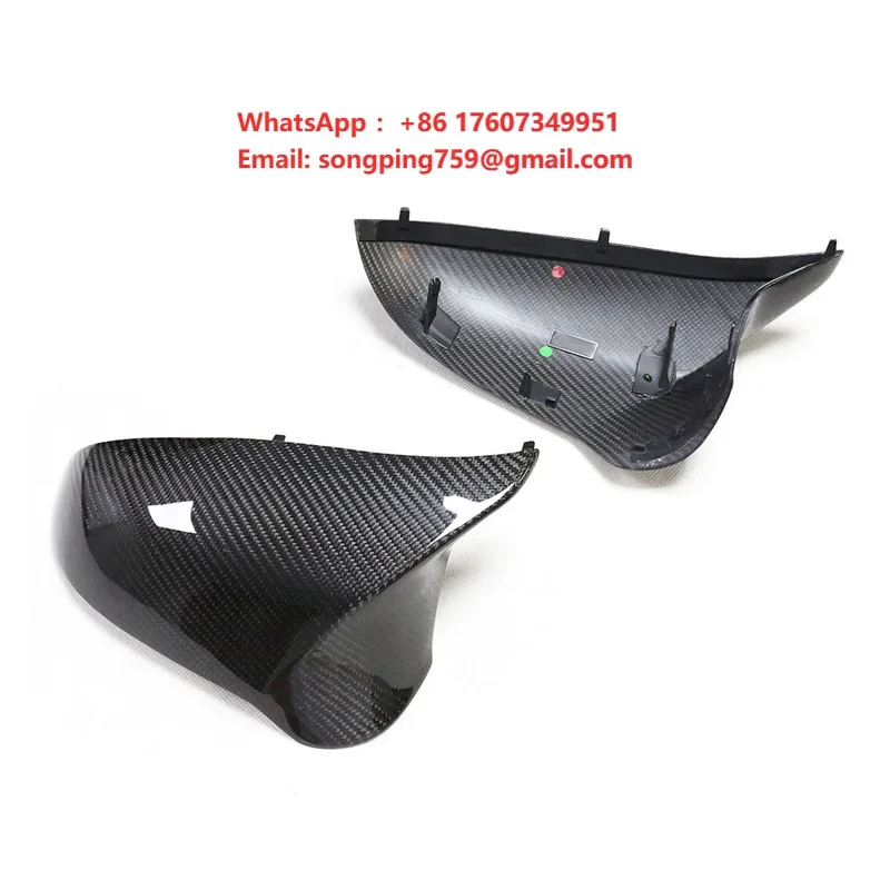 Dry Carbon Fiber Wing Mirror Case Replacement Car Wing Mirror Protector Caps for BMW M2C M3 M4 F80 F82 F83 F87