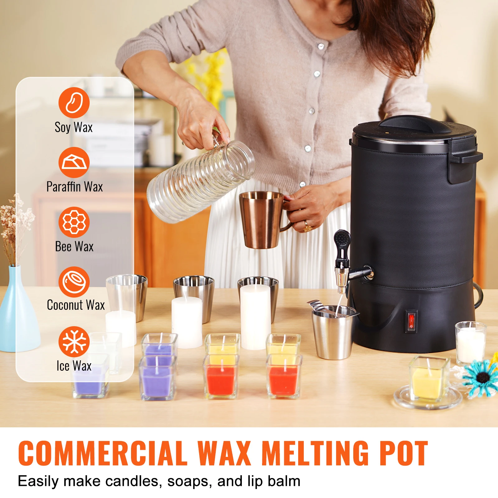 6.5L 10L Wax Melter for Candle - Candle Making Temperature review and price