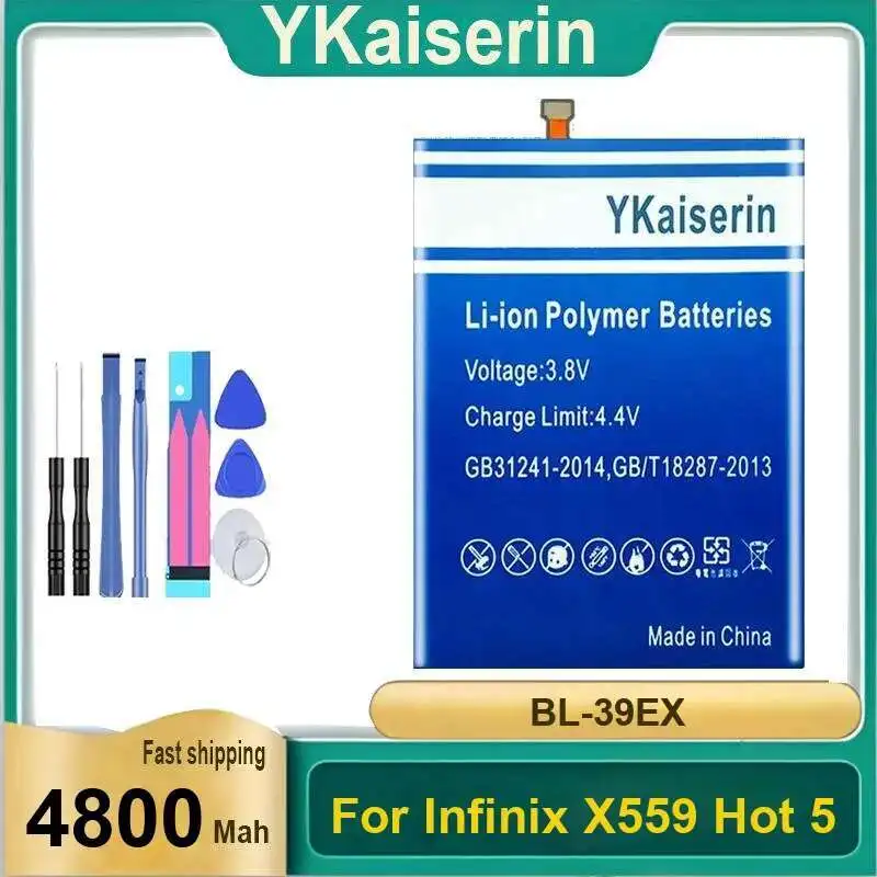 

Аккумулятор для мобильного телефона BL-39EX 4800 мАч с быстрой зарядкой для Infinix X559 Hot 5