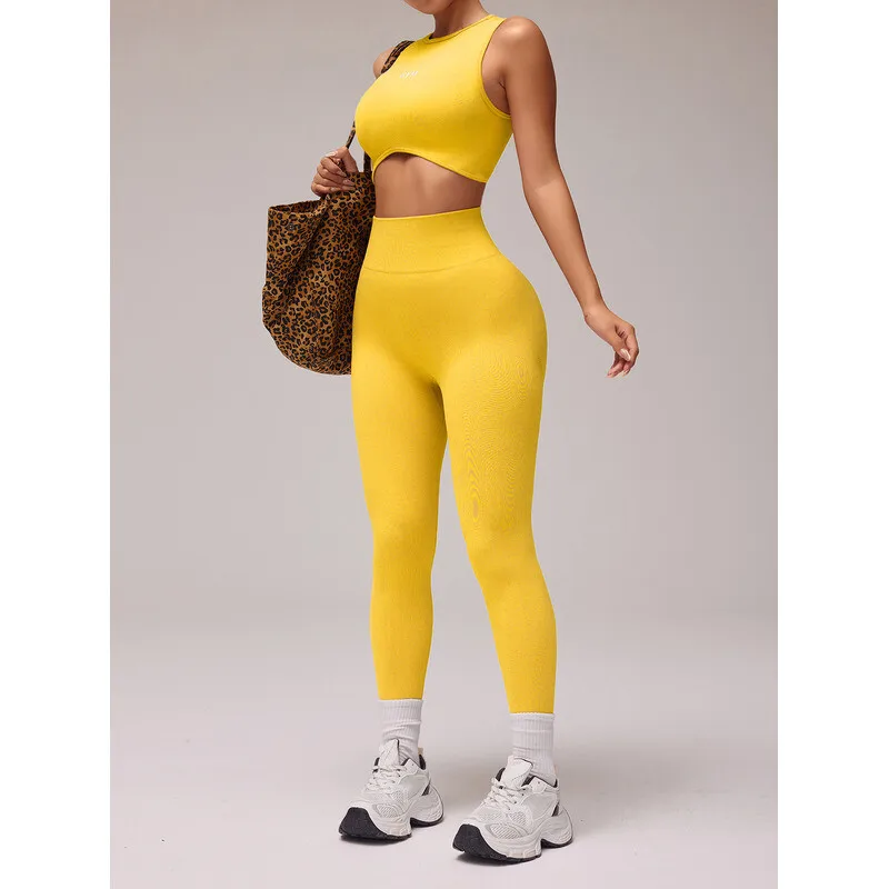 Sportswear Seamless Yoga Set 2/PCS Gym Clothes Sportswear Yoga Suits For Women Fitness Set Tracksuits Sports Bra Gym Leggings