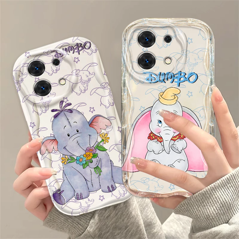 

Disney Dumbo Cool Exquisite For Xiaomi Redmi Note 13 12 12S 11S 11 10 9 8 10A 9C 9T Pro Plus 5G Wave Oil TPU Phone Case