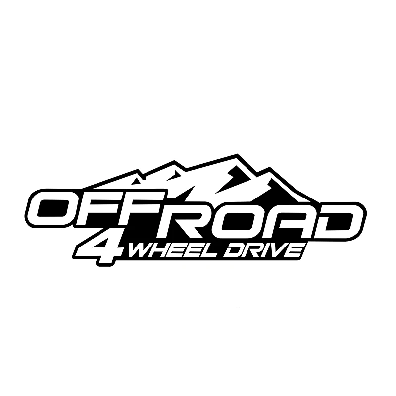 

N840# Die-Cut Vinyl Decal For Off Road 4 Wheel Drive Car Sticker Waterproof Auto Decors on Car Body Bumper Rear Window Laptop