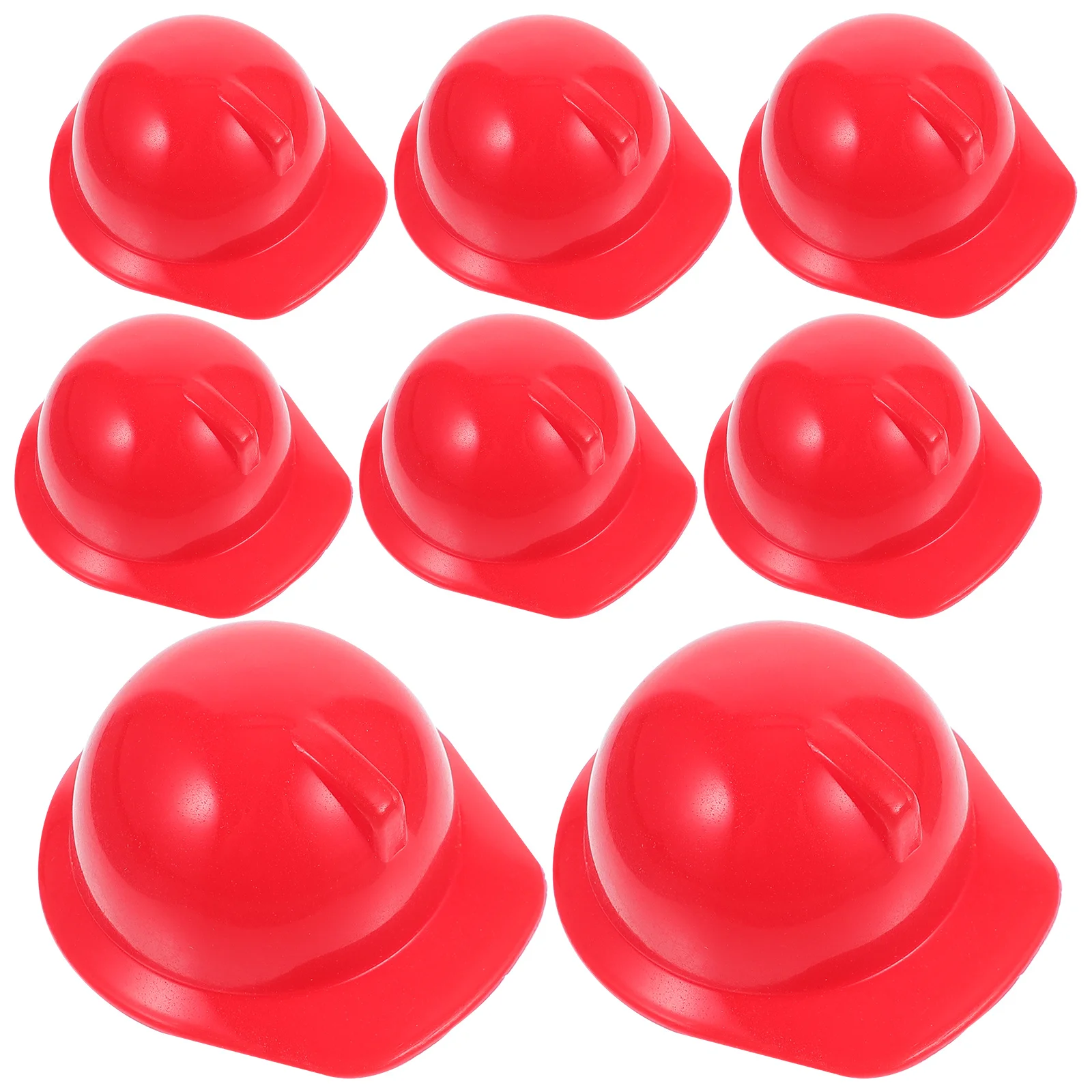 

Miniature Toys Cap Model (10 Helmets Bright Red) Hard Hat Safety Kids