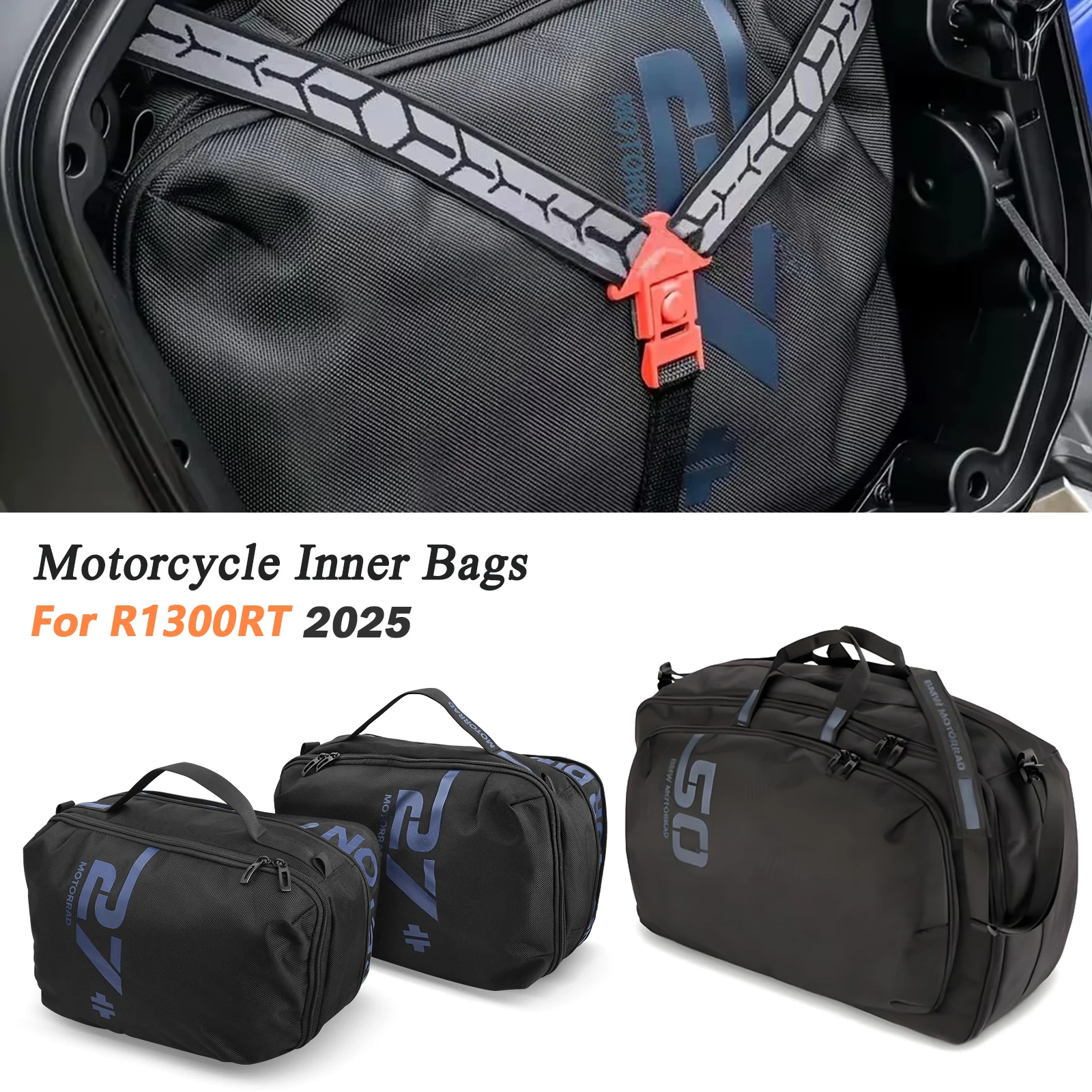 

For BMW R1300RT 2025 R 1300RT r1300rt New Waterproof Luggage Box Inner Bags motorcycle Inner bag top box Tool Box Saddle Bag