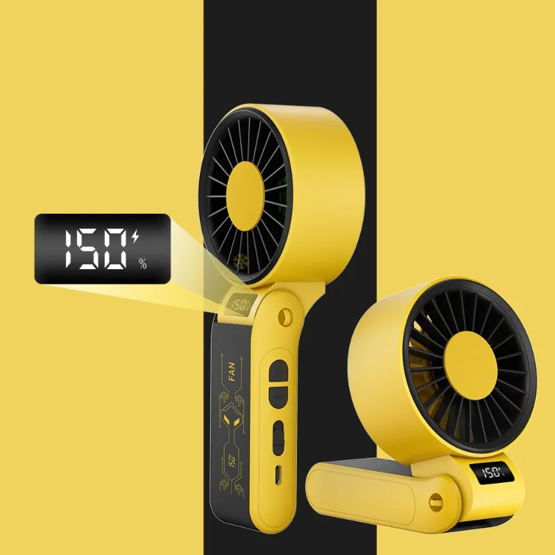 

Superior-Portable Mini Fan Brushless Motor High-Speed Fan Rechargeable Foldable Handheld Fan For Outdoor Use