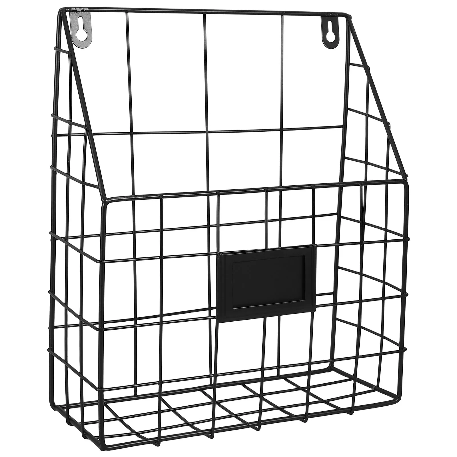 Black Wrought Iron Document Storage Rack Nordic Desk Accessories for Magazines Files Paper Organizer Desktop Organizer