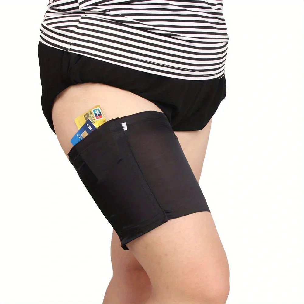 新しい米国とヨーロッパの売れ筋電話ソックス、滑り止め太もも携帯電話ポーチ、女性用カードホルダー