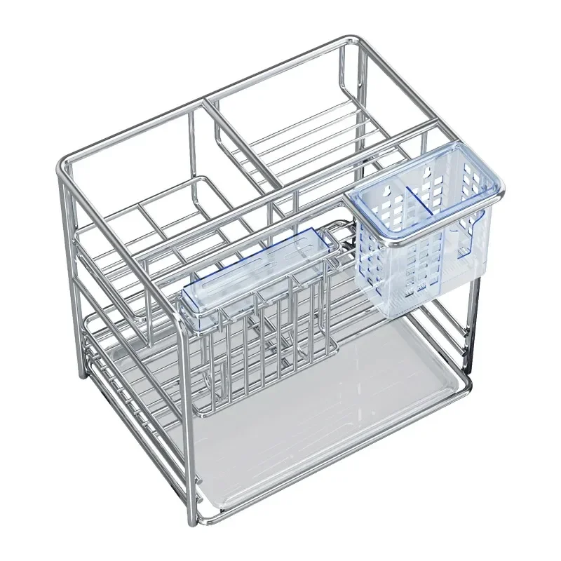 【2026】Multi-Functional Wire Pull Out Storage Rack Sliding Drawer Seasoning Basket