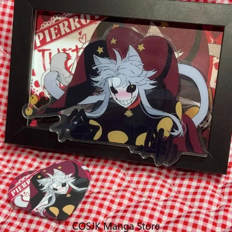 Anime The Freak Circus Pierrot Acrylic PP Clip Fan Collectible Clip Cute Cosplay Accessories Game Peripheral Jewelry Gifts