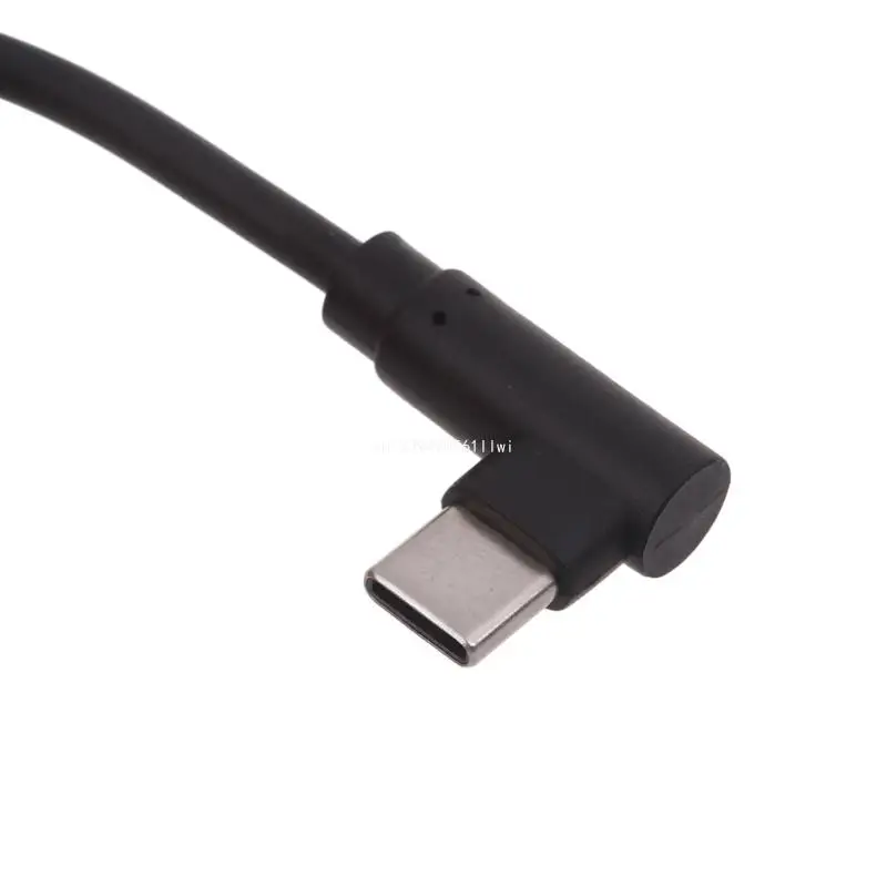 Fast Charging Cable 90 Degree Coiled Type C to Type C Cord for Phone Dropship