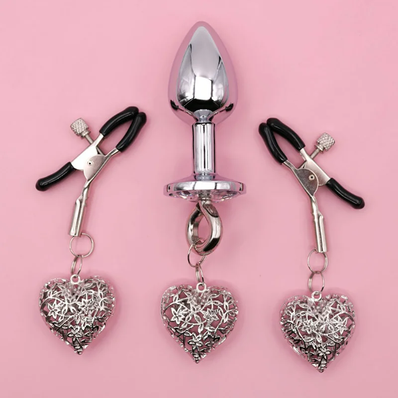 Pince à seins sexy pour femme, pince à seins, ensemble de prise anale, clochette, jouets sexuels pour couple, continent, adulte, SM