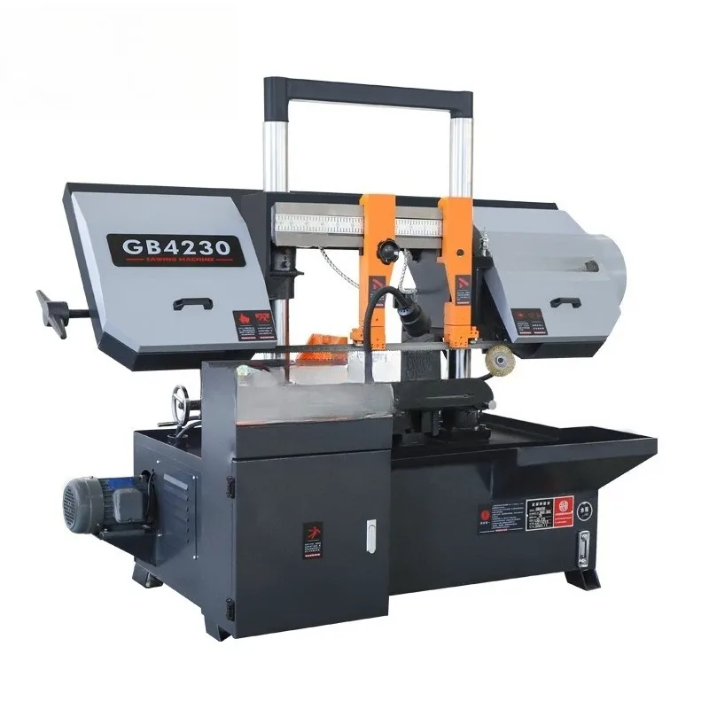 GB4230 semi-automatic sawing machine double column hydraulic industrial grade metal material cutting band sawing machine