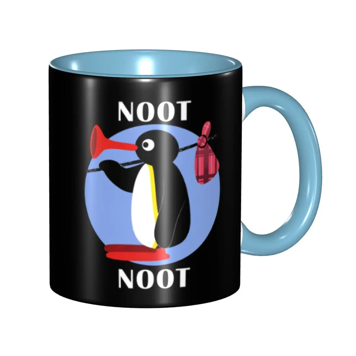 Customized P-Pingus Coffee Mug DIY Swiss Children's Clay Animation Ceramic Tea Milk Cups