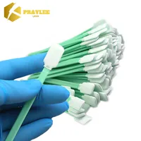 Praylee 100PCS Micro hisopo de algodón industrial para lentes de cabeza láser de fibra y espejos Limpieza Dus Off