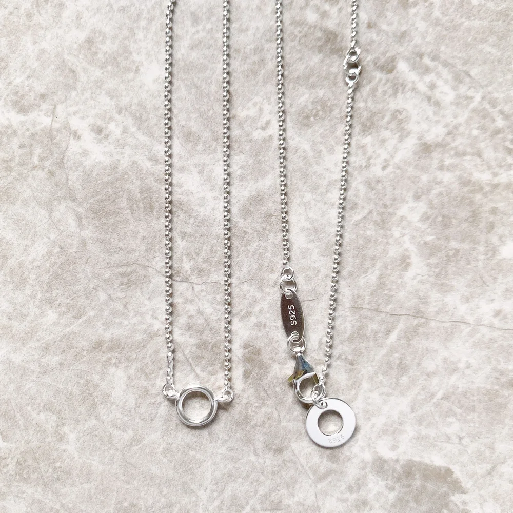 Charm Necklace Round Carrier Winter Fashion Filigree Jewelry Europe 925 Sterling Silver Gift For Women Men