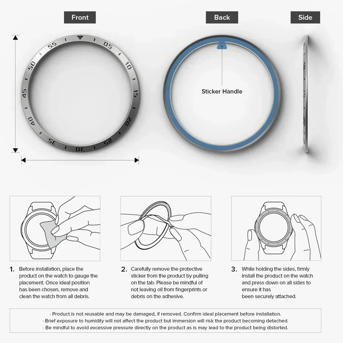 Metal Bezel For Samsung Galaxy Watch 6/5/4 40mm 44mm Time/Speed Scale Frame Protective Ring Watch 6 Classic 47mm 43mm 46mm 42mm