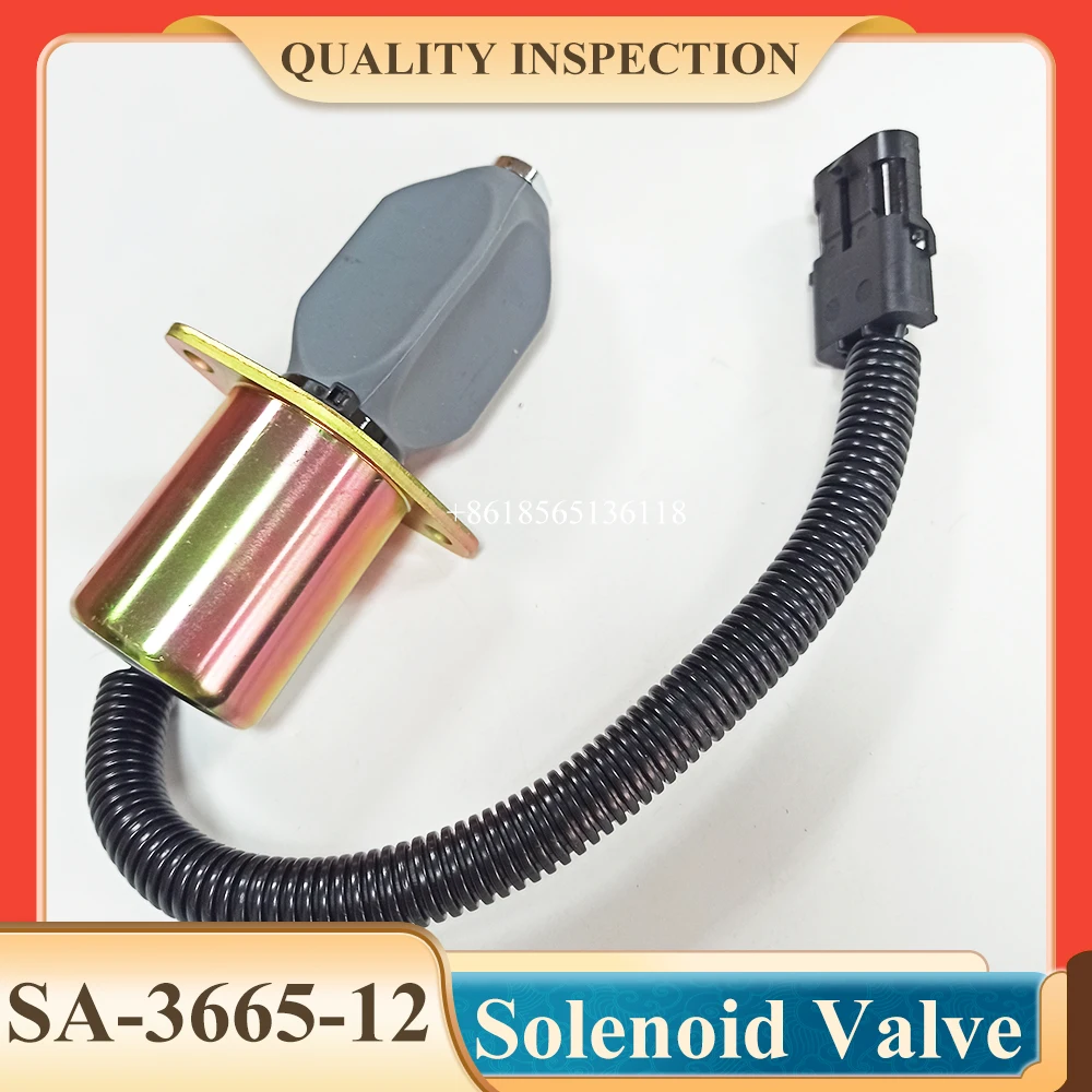 صمام الملف اللولبي لإيقاف الوقود 12 فولت 3919422 3934972   SA-3665-12 1753ES-12A6UC3B1S1 لمحرك 5.9L 8.3L