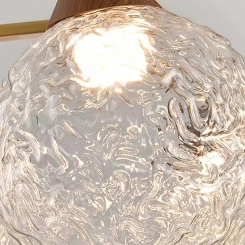 

Modern LED Glass Ball Chandeliers Living Room Dining Table Salon Chandelier Bedroom Ceiling Chandelier Home Decoration Lighting