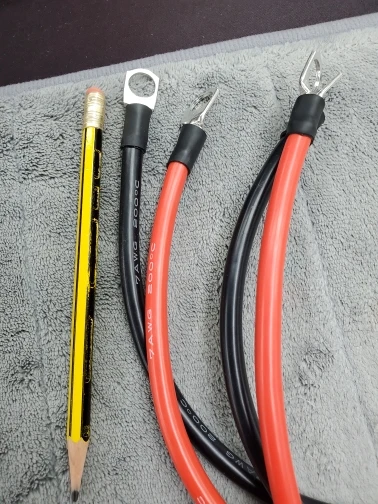 

Silicone Copper Wire Battery Terminal Ground Cable Terminal Kit 6AWG 16 Square Battery Connection Cable Cord Line with Lug